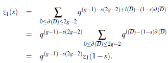 Gráfico de una Función L de Hasse-Weil mostrando su comportamiento en s=1